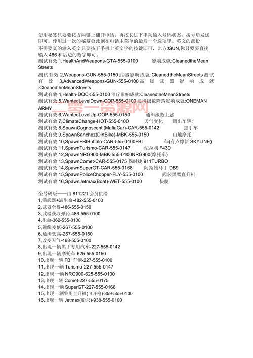 侠盗飞车四自由城之章秘籍怎么用？一分钟教你快速上手！