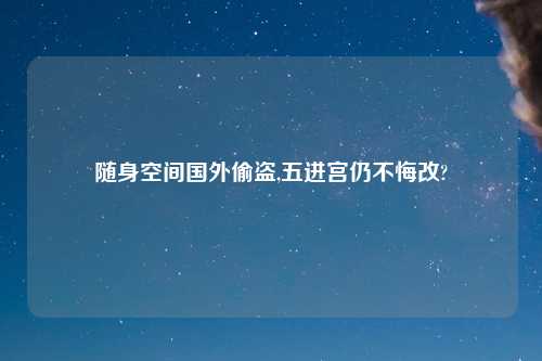 随身空间国外偷盗,五进宫仍不悔改?