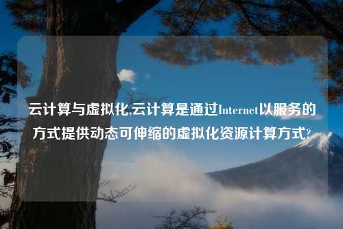 云计算与虚拟化,云计算是通过Internet以服务的方式提供动态可伸缩的虚拟化资源计算方式?
