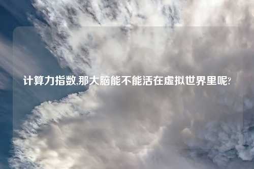 计算力指数,那大脑能不能活在虚拟世界里呢?