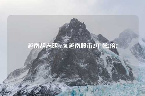越南胡志明vn30,越南股市2年涨2倍?
