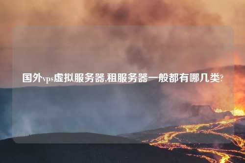 国外vps虚拟服务器,租服务器一般都有哪几类?