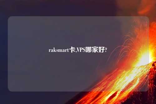 raksmart卡,VPS哪家好?