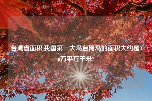台湾省面积,我国第一大岛台湾岛的面积大约是36万平方千米?