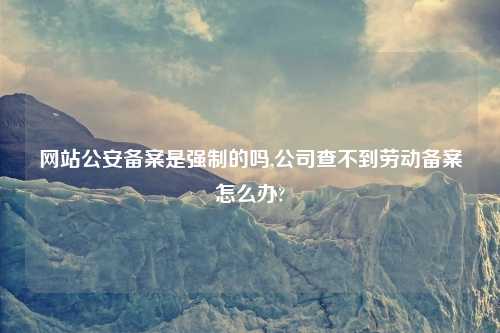 网站公安备案是强制的吗,公司查不到劳动备案怎么办?