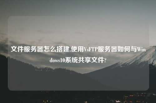 文件服务器怎么搭建,使用VsFTP服务器如何与Windows10系统共享文件?