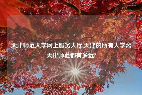 天津师范大学网上服务大厅,天津的所有大学离天津师范都有多远?