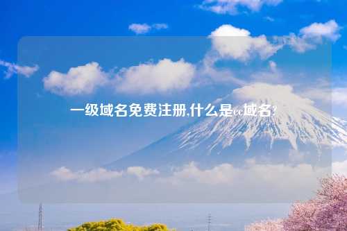 一级域名免费注册,什么是cc域名?