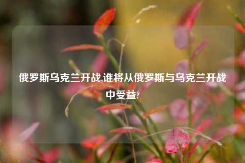俄罗斯乌克兰开战,谁将从俄罗斯与乌克兰开战中受益?