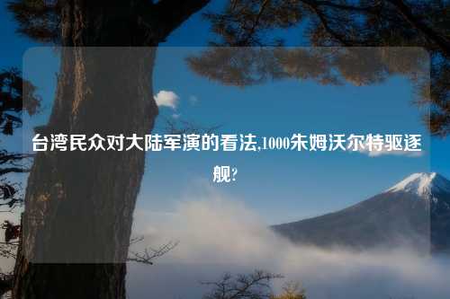 台湾民众对大陆军演的看法,1000朱姆沃尔特驱逐舰?