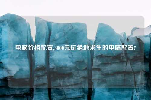电脑价格配置,3000元玩绝地求生的电脑配置?