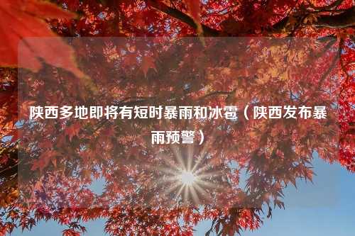 陕西多地即将有短时暴雨和冰雹（陕西发布暴雨预警）